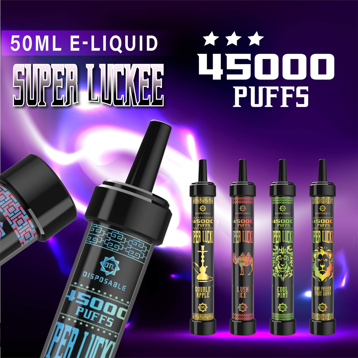 PUFF 45000 Super Luckee - Blueberry Ice - 2% Nicotine