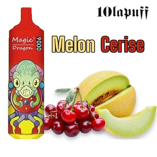 PUFF 9000 Magic Dragon - melón cereza