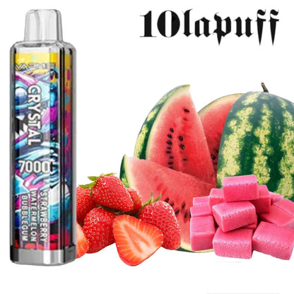 PUFF 7000 VAPME Kristall – Erdbeer-Wassermelonen-Kaugummi