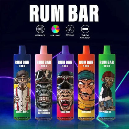 PUFF 9000 RUM BAR - 11 parfums -