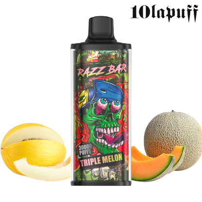 PUFF 30000 RAZZBAR - Dreifache Melone -