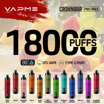 PUFF 18000 VAPME CROWN BAR - Passion Fruit Candy