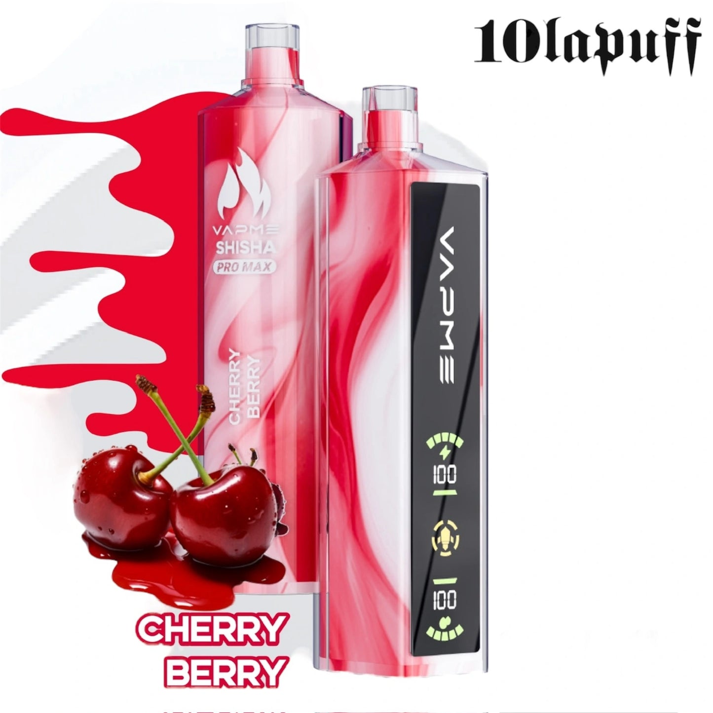 SHISHA PRO MAX VAPME PUFF 20000 - Cherry Berry