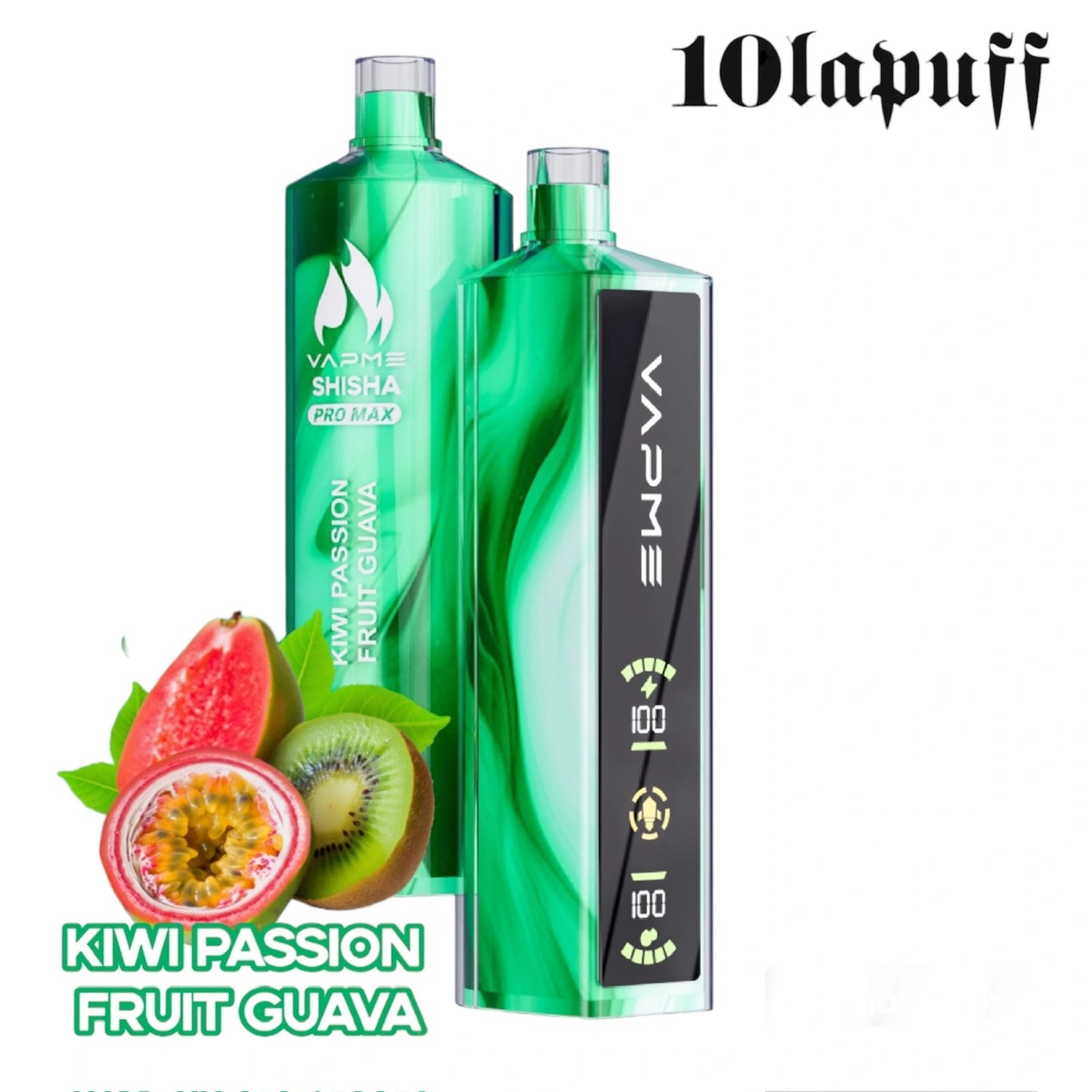 PUFF 20000 SHISHA PRO MAX VAPME - Kiwi Frucht Passionsfrucht Guave