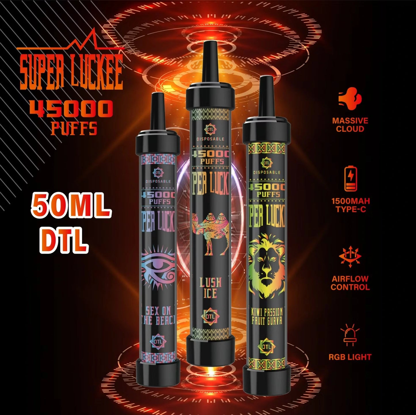 PUFF 45000 Super Luckee - cool mint - 2% Nicotine