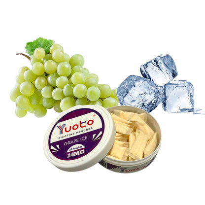 YUOTO SNUS Pouches 24mg - Saveur Raisin Glacé