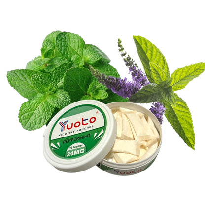 YUOTO SNUS Torbalar 24mg - Canlandırıcı Nane Aroması