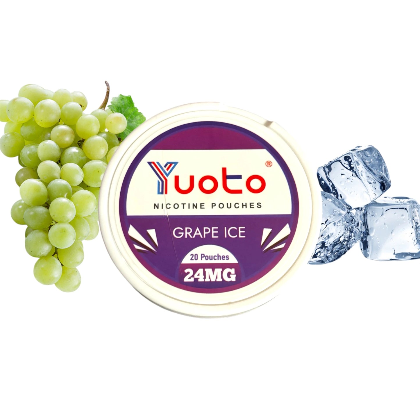 YUOTO SNUS Torbalar 24mg - Buzlu Üzüm Aromalı